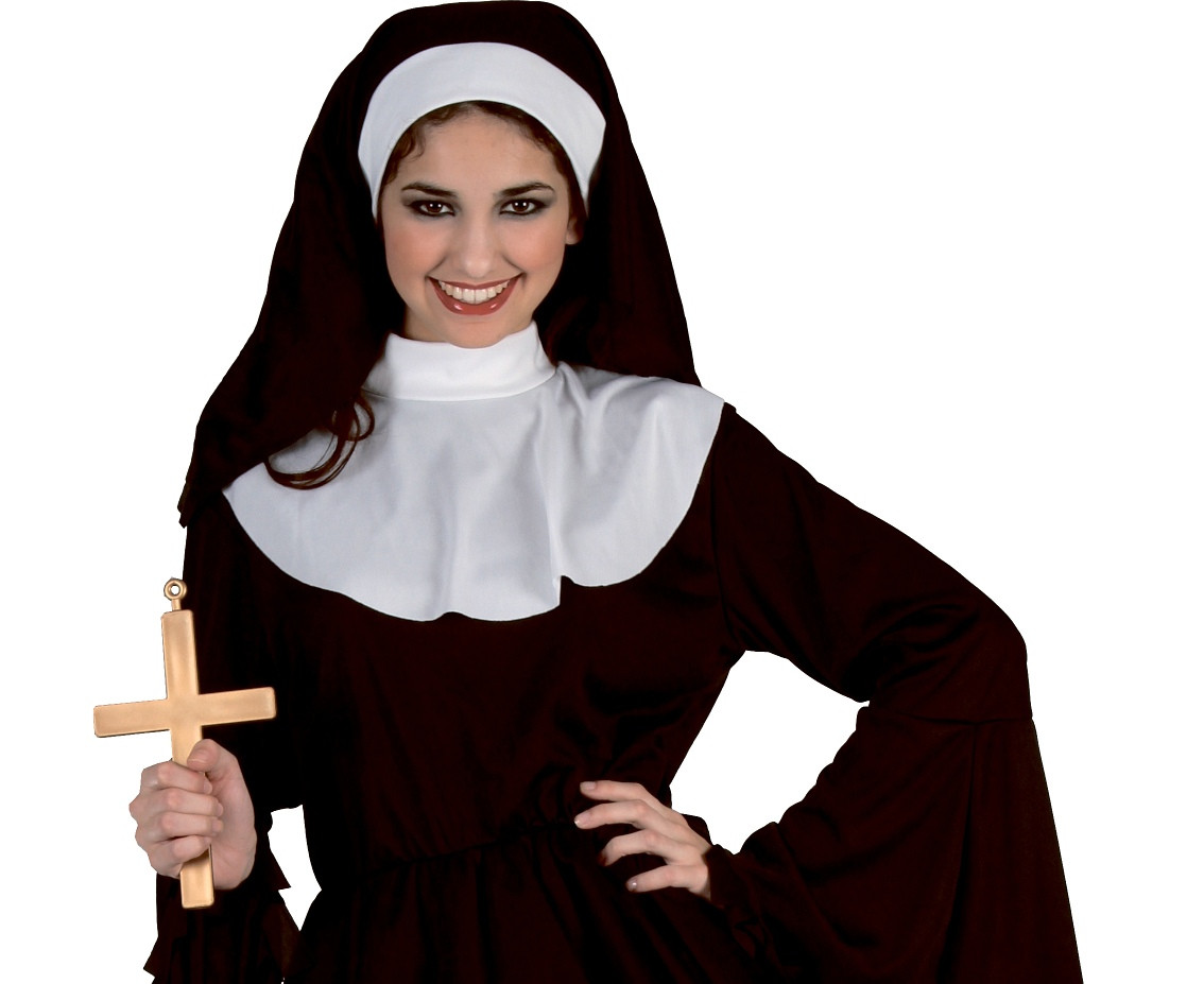 Naughty Nun role-play set for adult (hood, dress), size S
