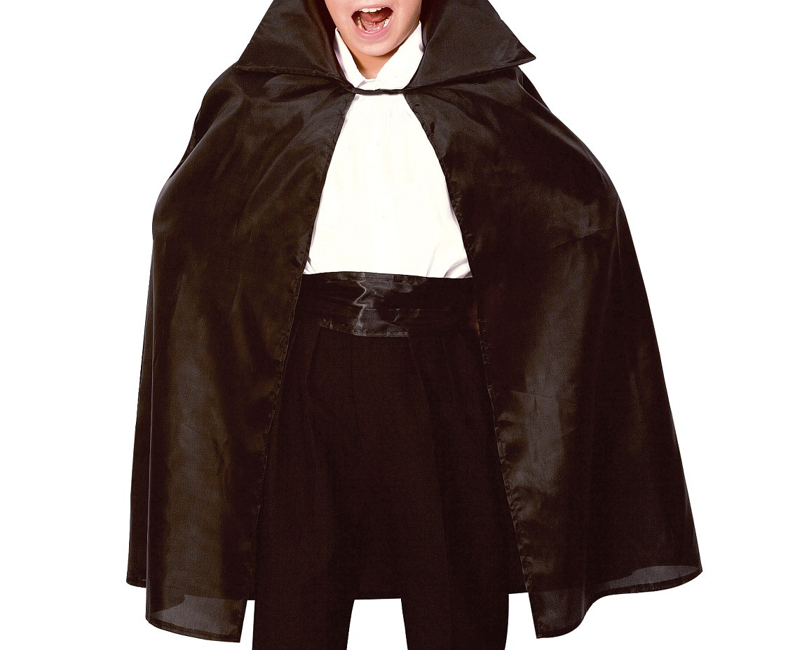 Black Vampire Cape for children (cape), one size