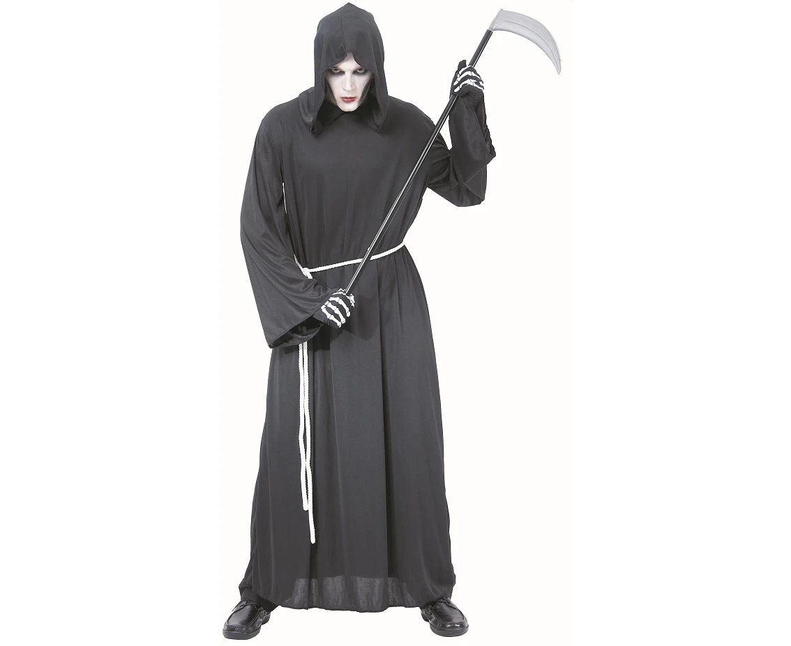 Grim Reaper role-play set for adult (hooded robe, belt), one size