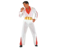 Elegant Elvis role-play set for adult  (shirt, pants, belt, scarf), size L