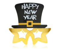HNY Glasses with cylinder , gold