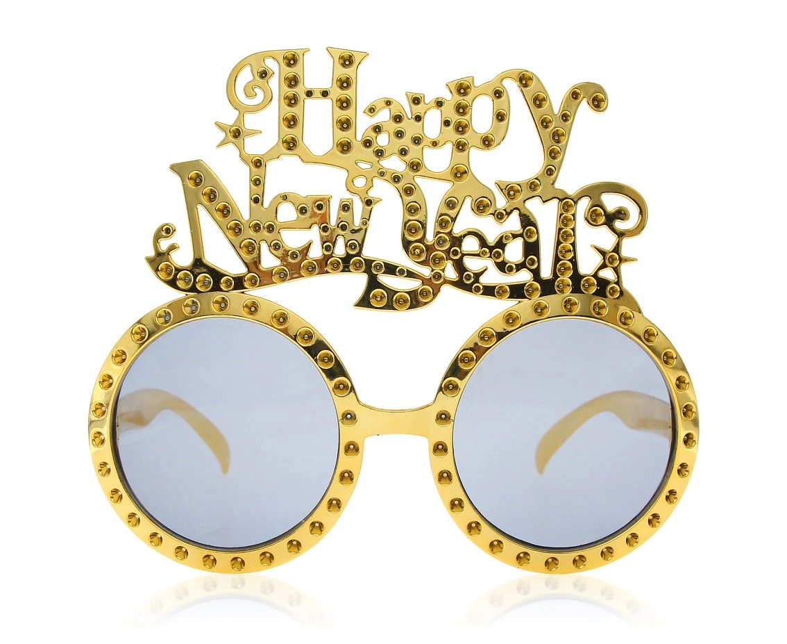 HNY Glasses, gold