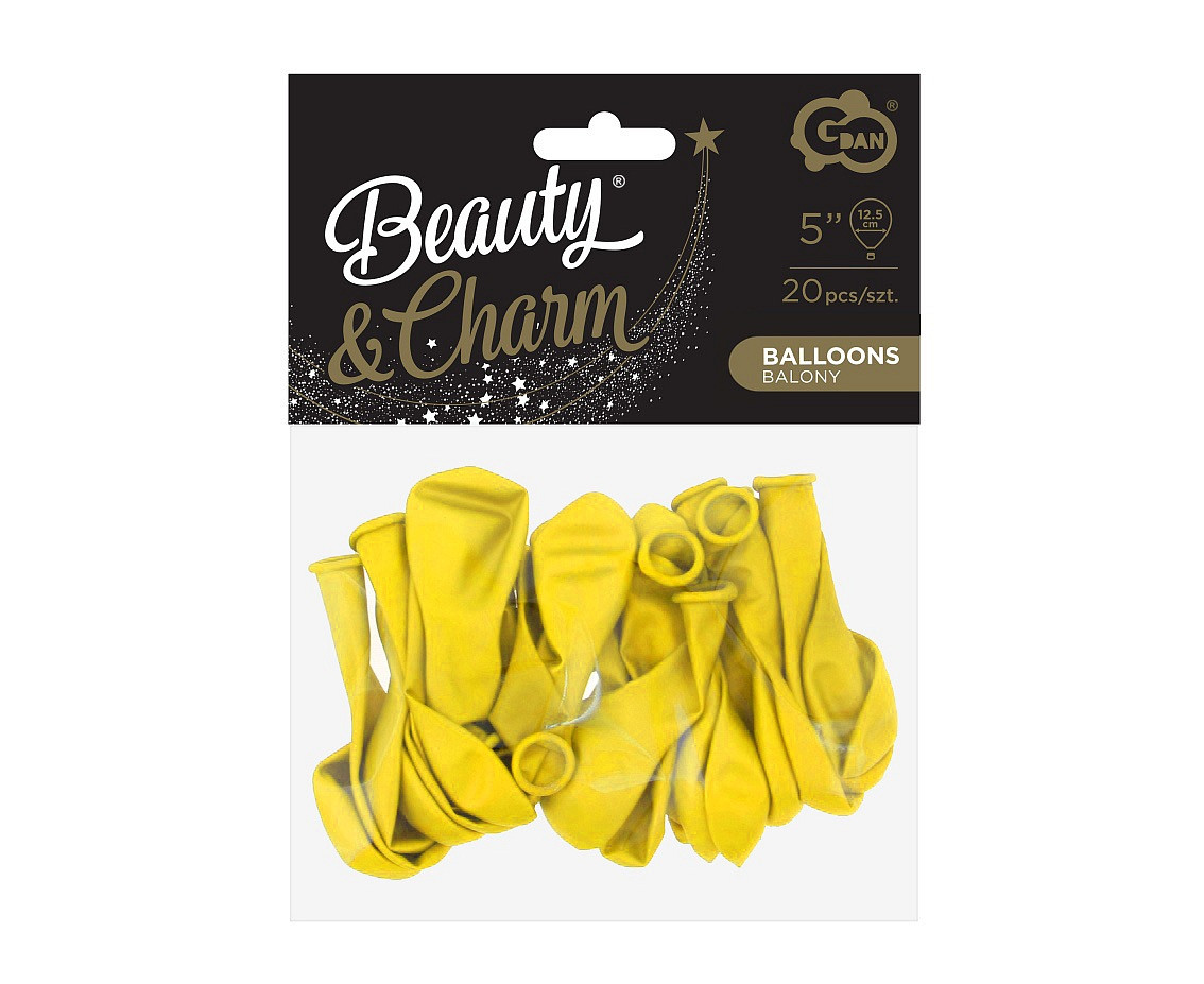 Balloons B&C 5", pastel yellow, 20pcs