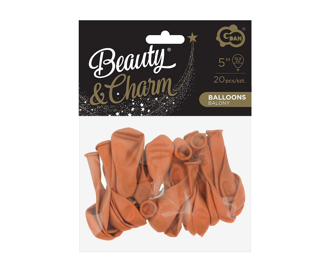 Balloons B&C 5", pastel caramel, 20pcs