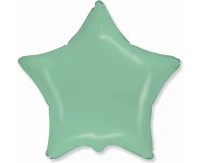 Foil balloon 18" FX - Star (mint pastel),  unpacked (flat)