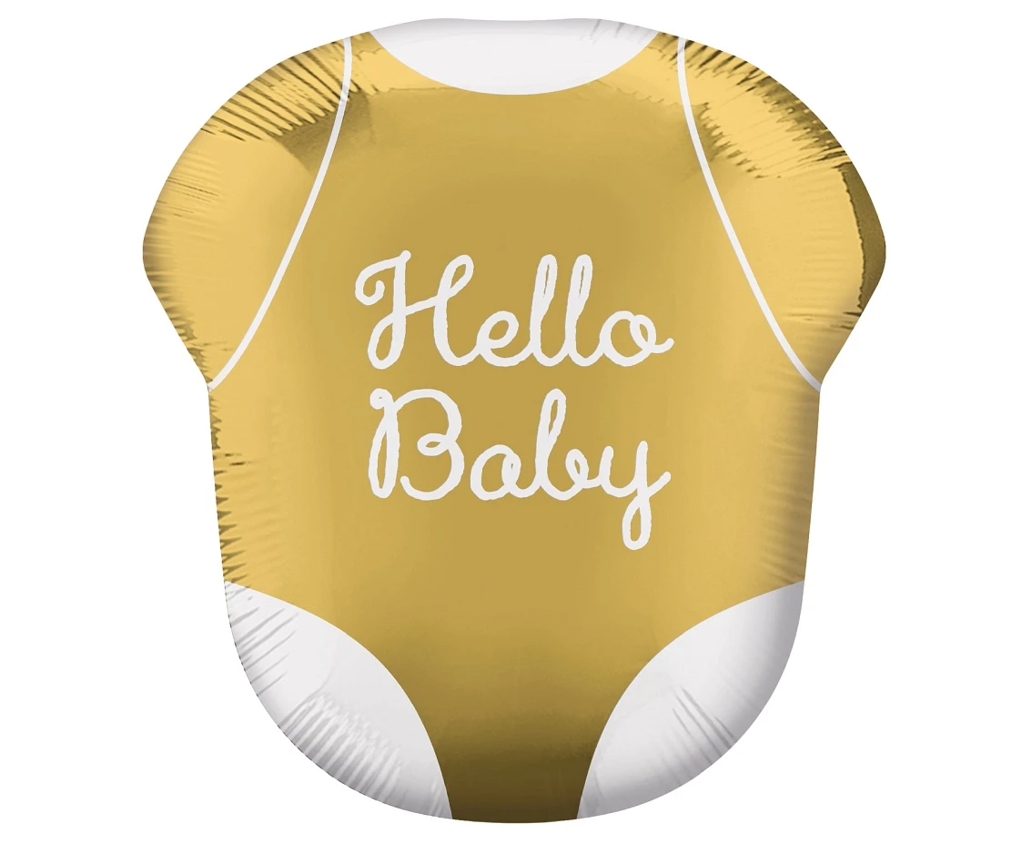 Foil balloon SuperShape Hello Baby, packed EOL