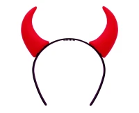 Devil headband with red horns