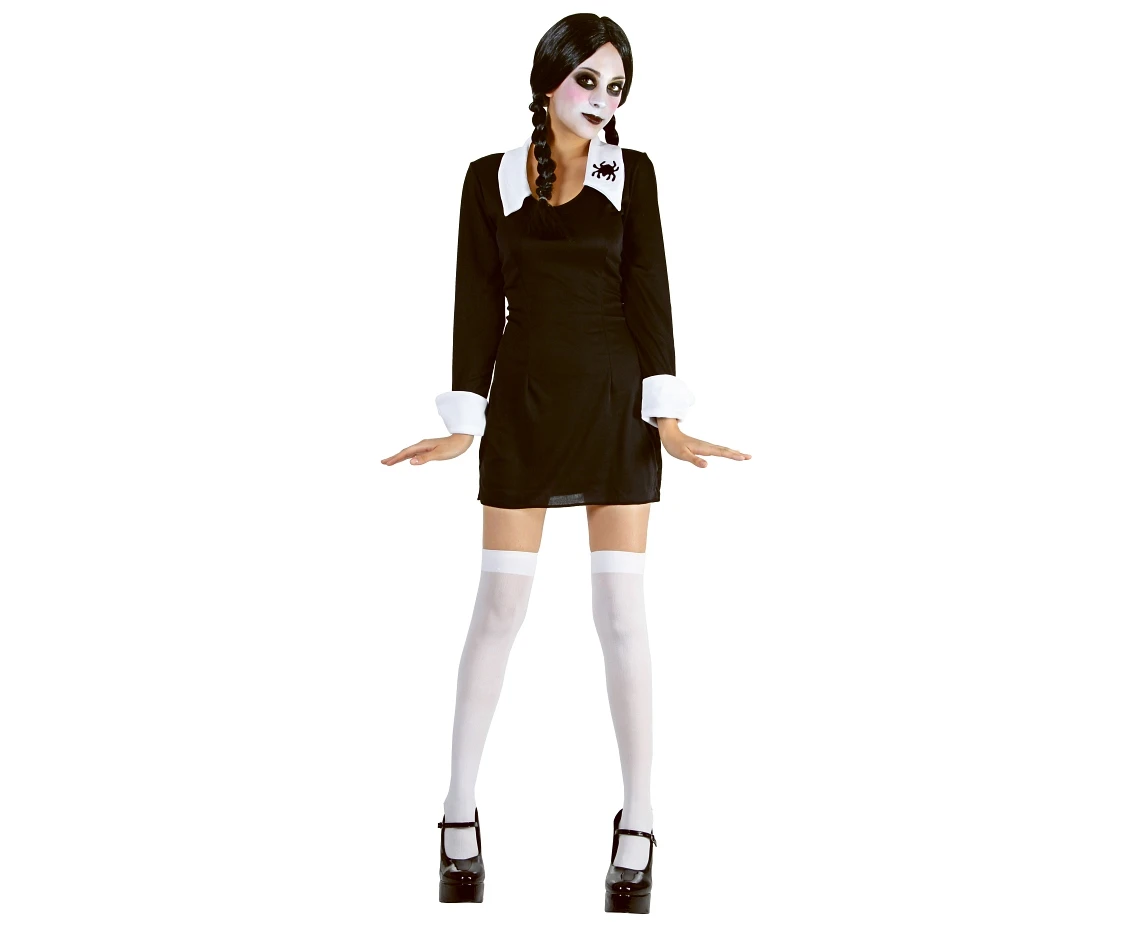 Gothic schoolgirl costume for adult (dress), size S EOL