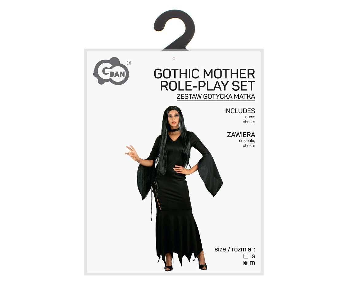 Gothic Mother role-play set for adult (dress, choker), size M