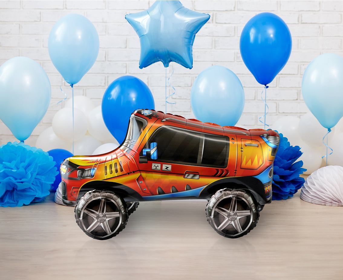 Foil balloon Jeep 3D, 89x45x37 cm EOL