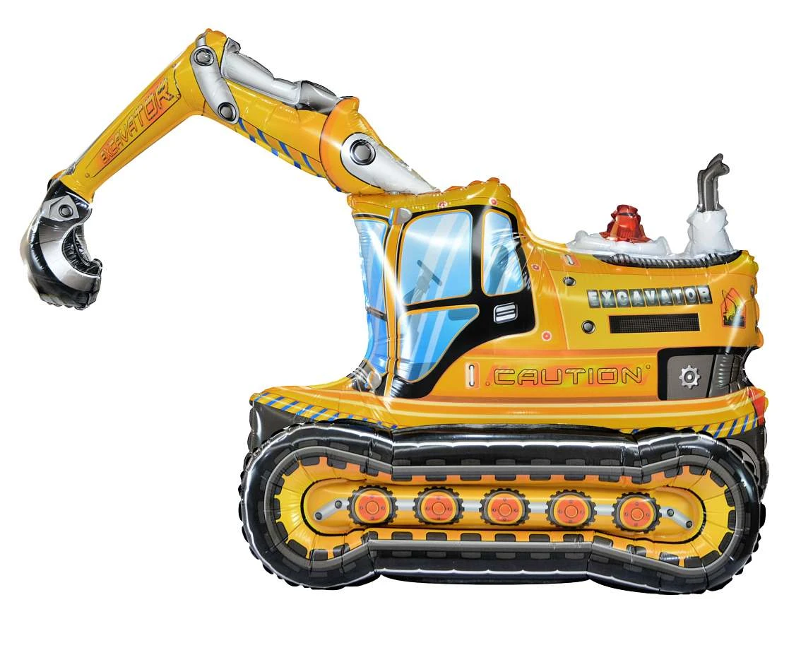 Foil balloon Excavator 3D, 89x55x35 cm