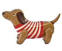 Foil balloon Dachshund 3D, 68x42x32 cm EOL