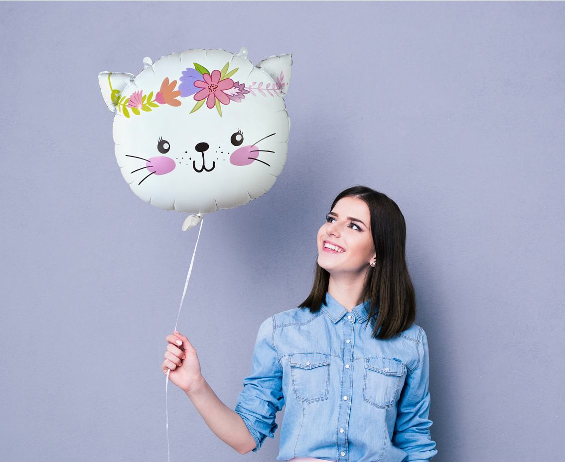 Foil balloon Cat, 44x35 cm (head)