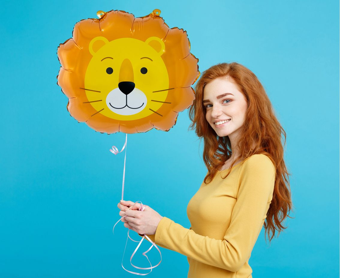 Foil balloon Lion, 43x38 cm (head)