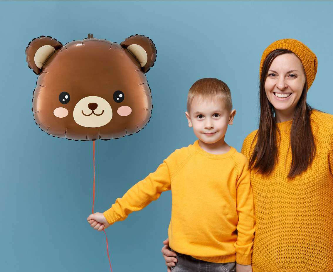 Foil balloon Bear, 48x38 cm (head)