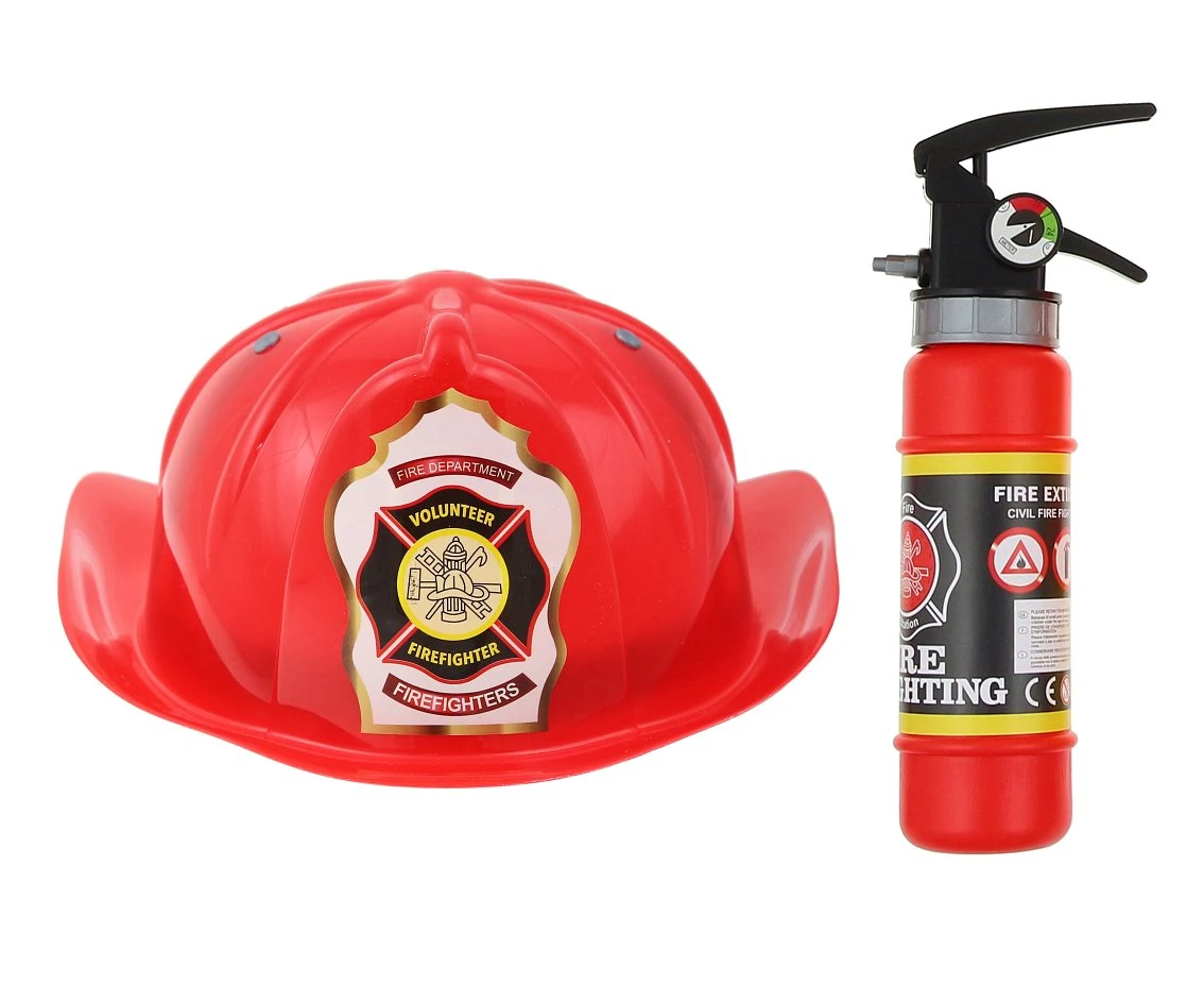 Fireman Set (fire extinguisher, helmet)