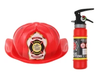 Fireman Set (fire extinguisher, helmet)