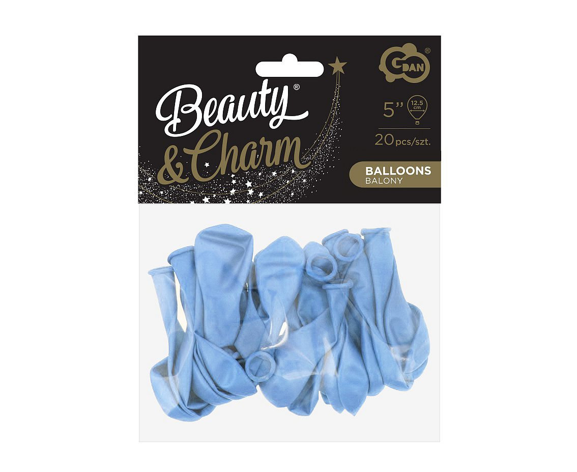 Balloons B&C 5", macaron blue, 20pcs