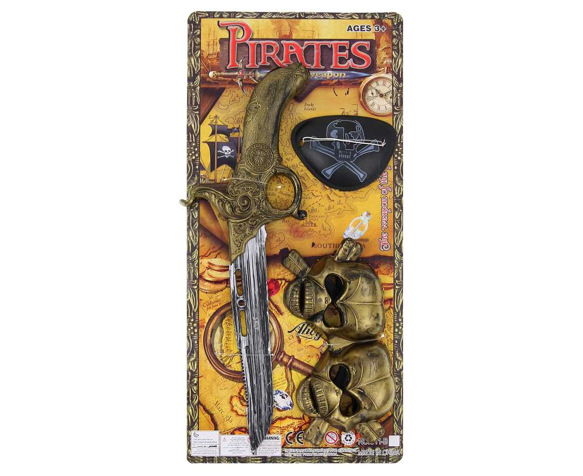 Pirate Set (sword, eye patch, glasses)