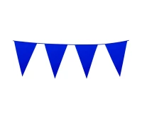 Flag garland, Blue, (30x20 cm), 10 m