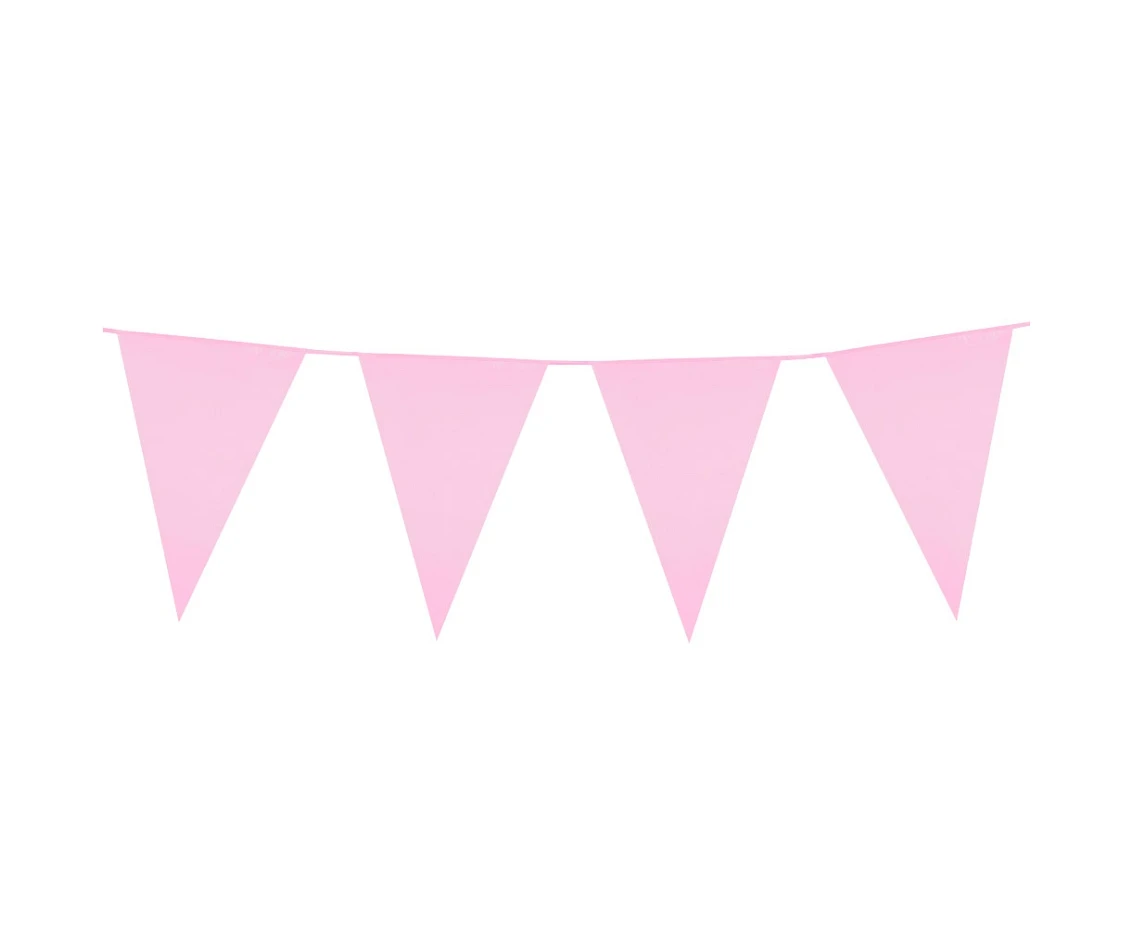 Flag garland, Light Pink, (30x20 cm), 10 m