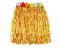 Hawaiian skirt, multicolour, lenght 45 cm EOL