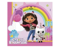 Paper napkins Gabby's Dollhouse, 33x33 cm, 20 pcs.