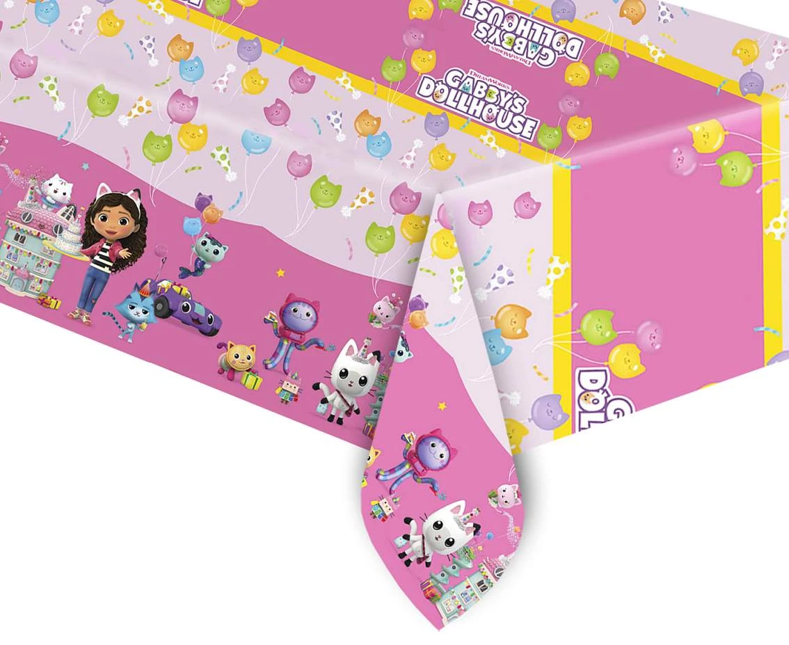 Plastic table cover Gabby's Dollhouse, 120x180 cm