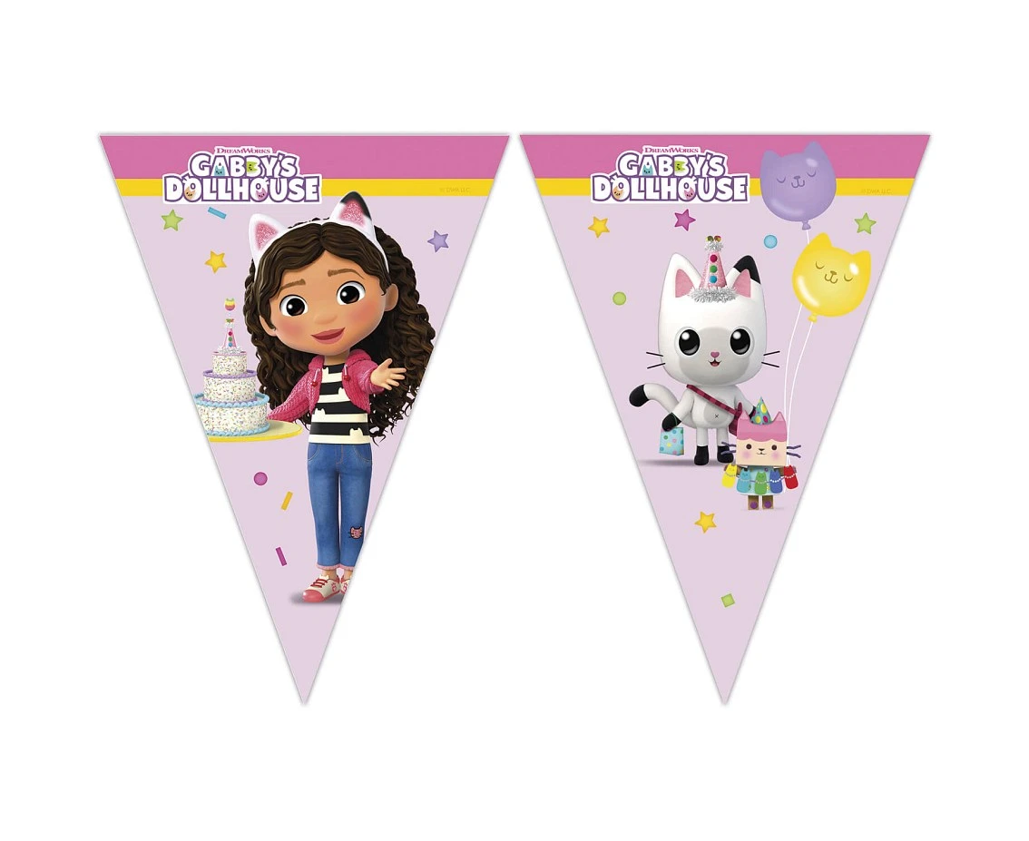 Banner Gabby's Dollhouse, flags