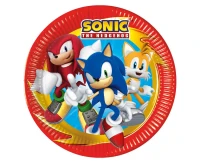 Paper plates Sonic (next generation) 23 cm, 8 pcs. (plastic-free)