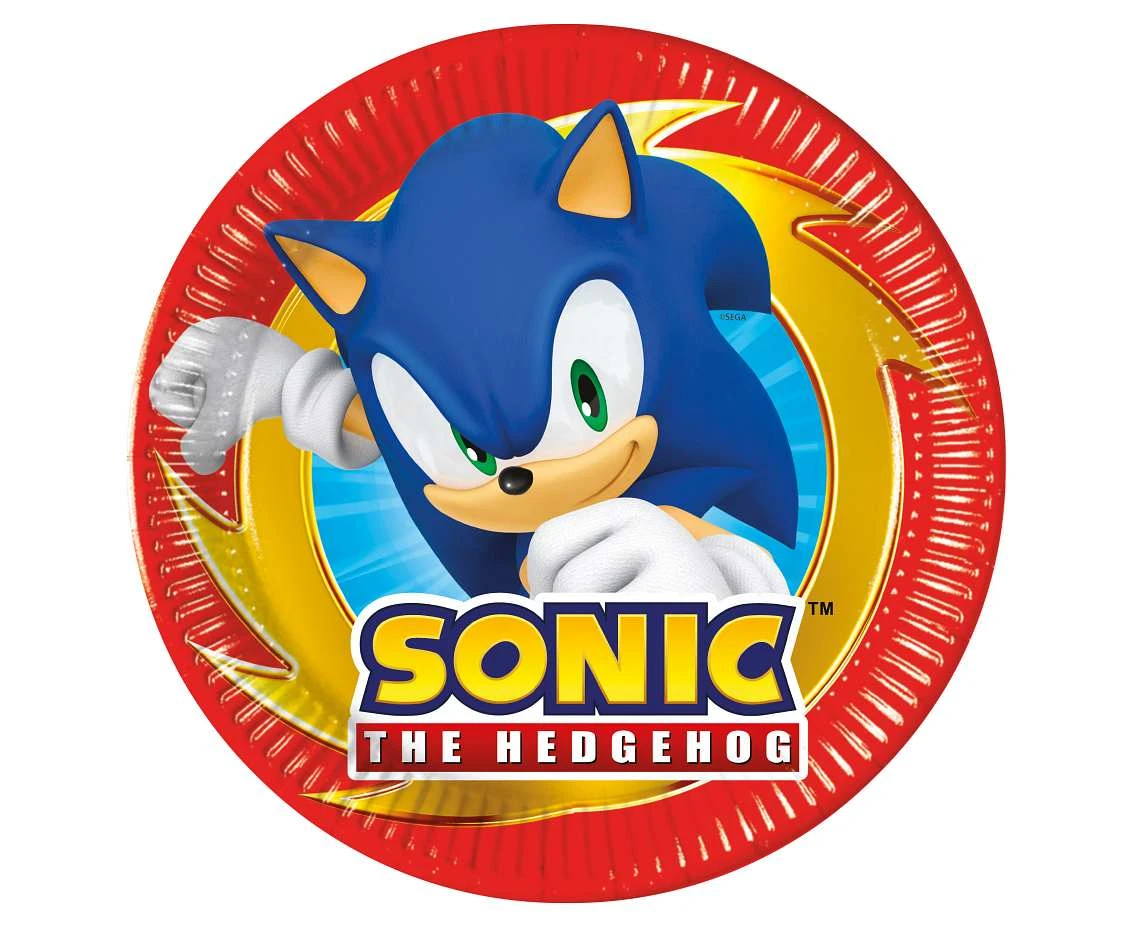 Paper plates Sonic (next generation) 20 cm, 8 pcs. (plastic-free)