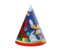 Paper hats Sonic, 6 pcs.