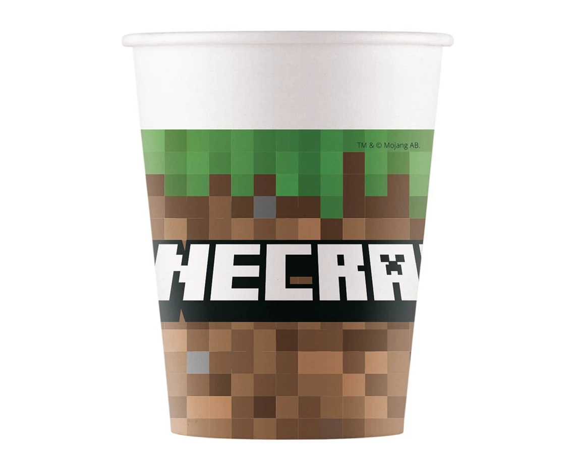 Paper cups (WM) Minecraft, 200ml, 8 pcs. (SUP label)