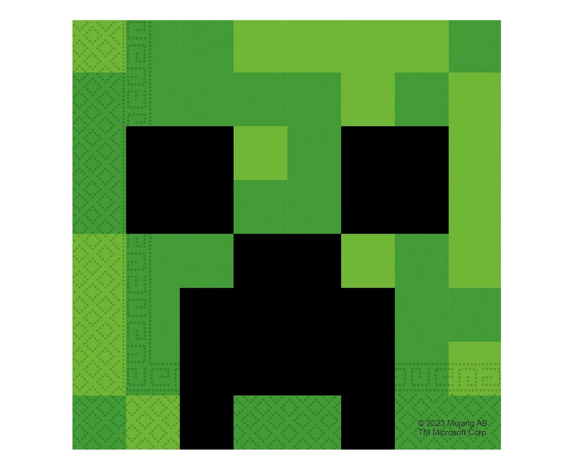 Paper napkins Minecraft, 33x33 cm, 20 pcs.