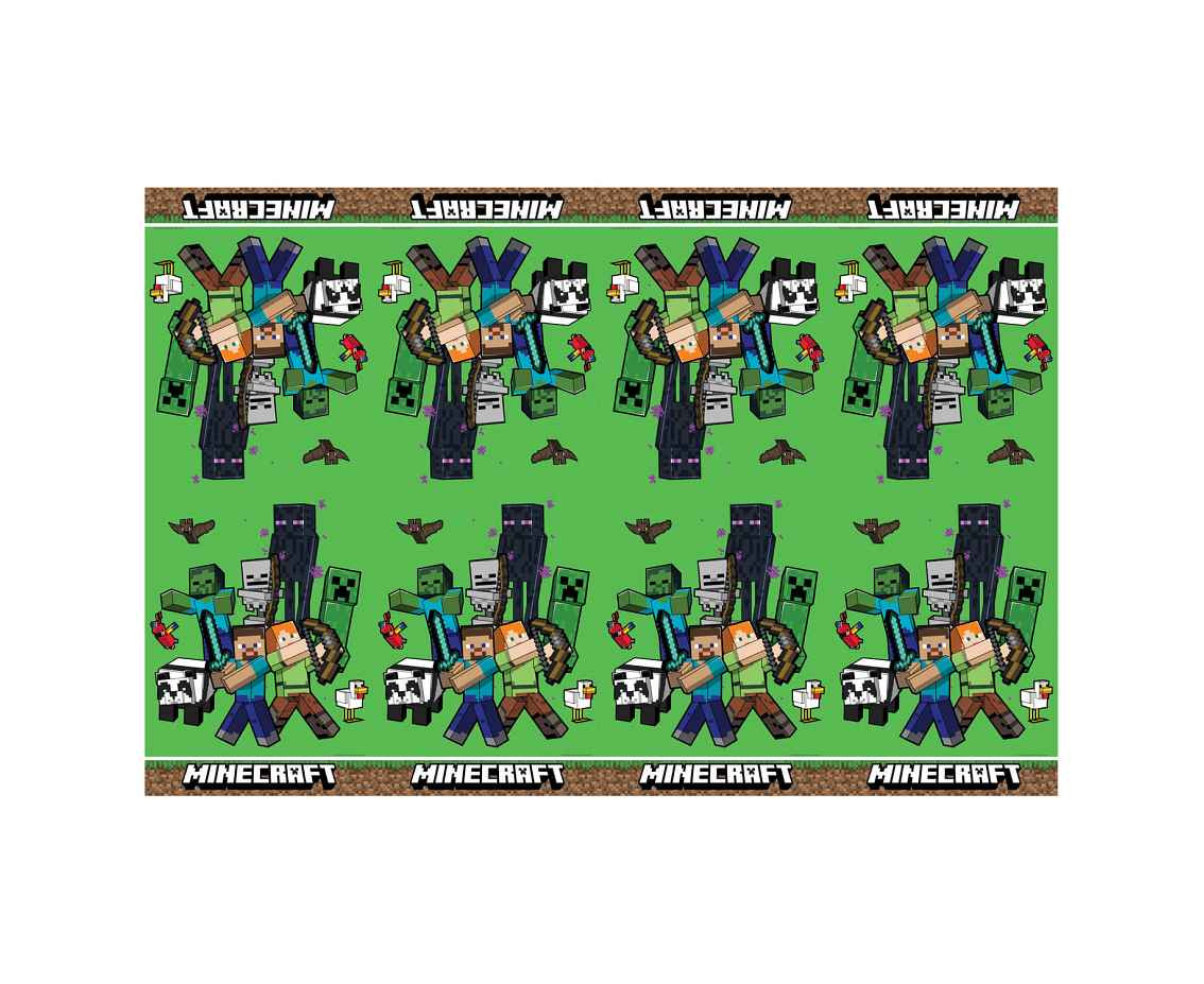 Plastic table cover Minecraft, 120x180 cm