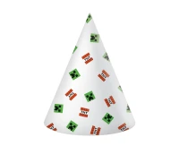 Paper hats Minecraft, 6 pcs.