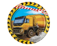 Paper plates Construction (next generation) 20 cm, 8 pcs. (plastic-free)