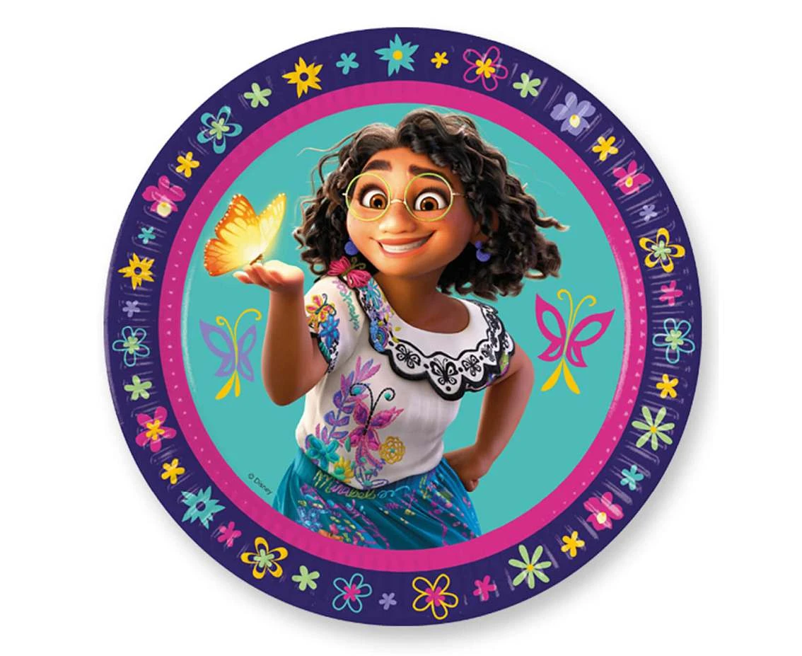 Paper plates Encanto (next generation) 23 cm, 8 pcs. (plastic-free) EOL