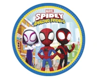 Paper plates Spidey & His Amazing Friends (next generation) 23 cm, 8 pcs. (plastic-free)