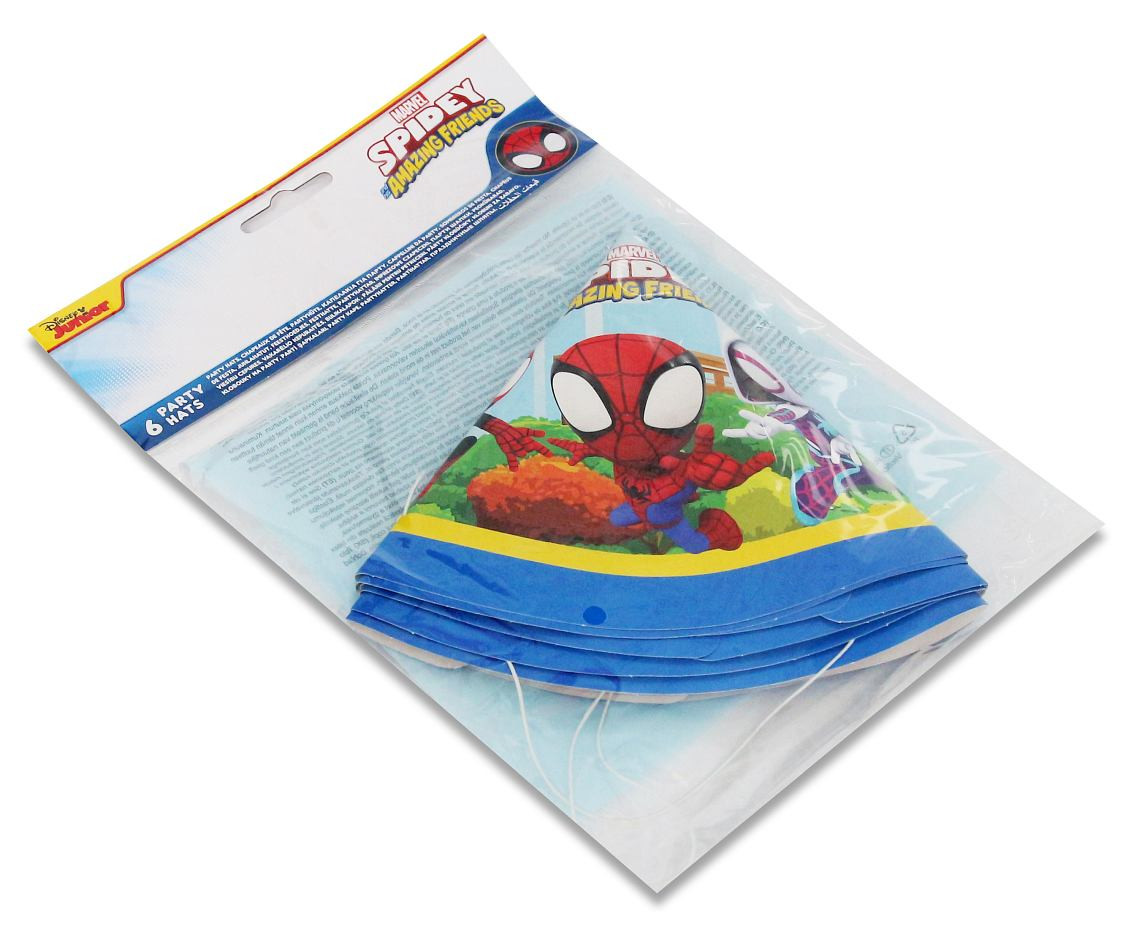 Paper hats Spidey & His Amazing Friends, 6 pcs.