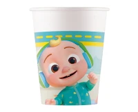 Paper cups (WM) Cocomelon, 200ml, 8 pcs. (SUP label) EOL