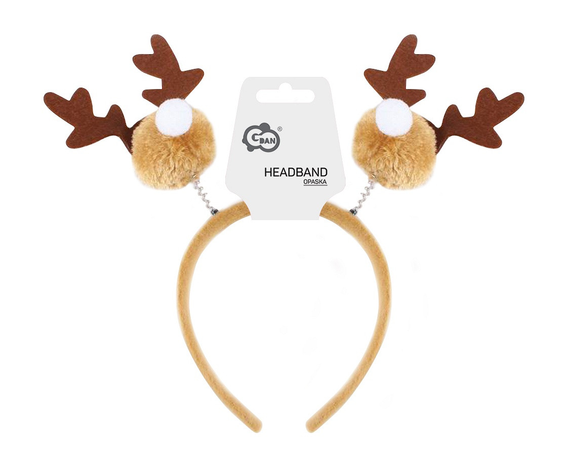 Happy Reindeer headband