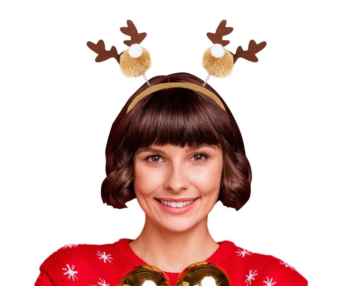 Happy Reindeer headband