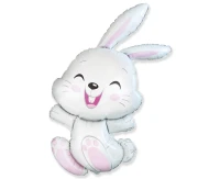 Foil balloon 24" FX - Bunny,  unpacked (flat)