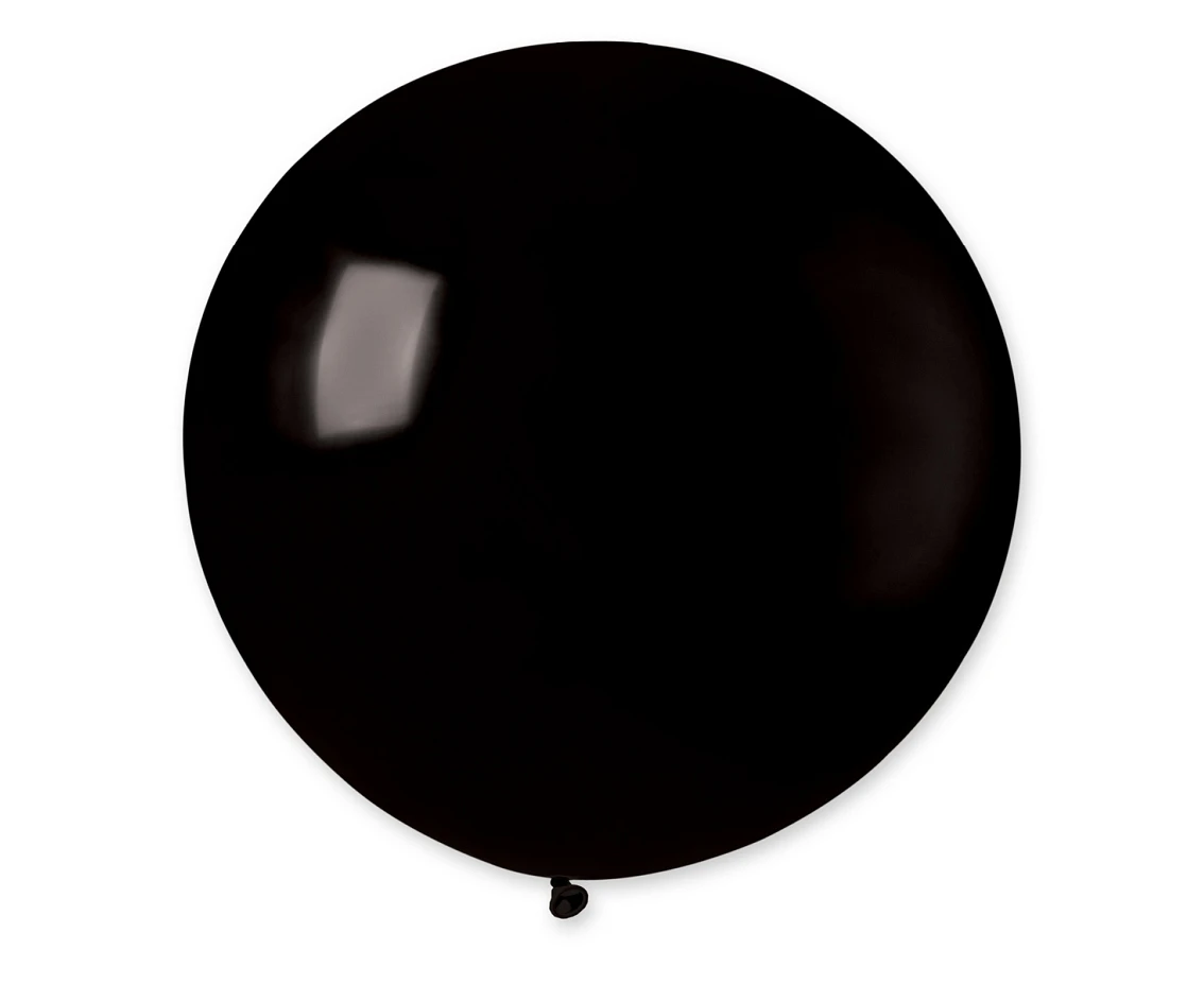 Balloons Gemar, ball pastel 0.80m black, 1pc