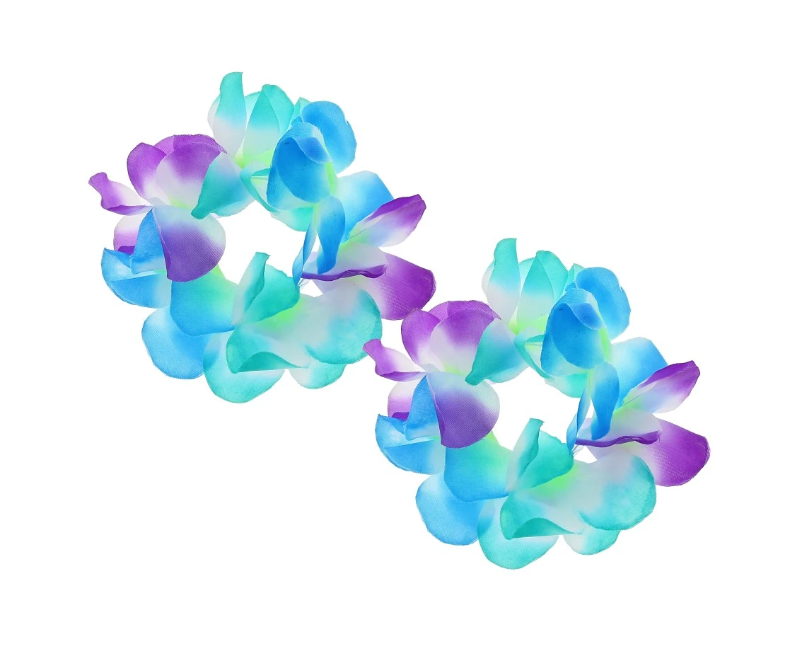 Hawaiian bracelets, blue-purple, 2 pcs.