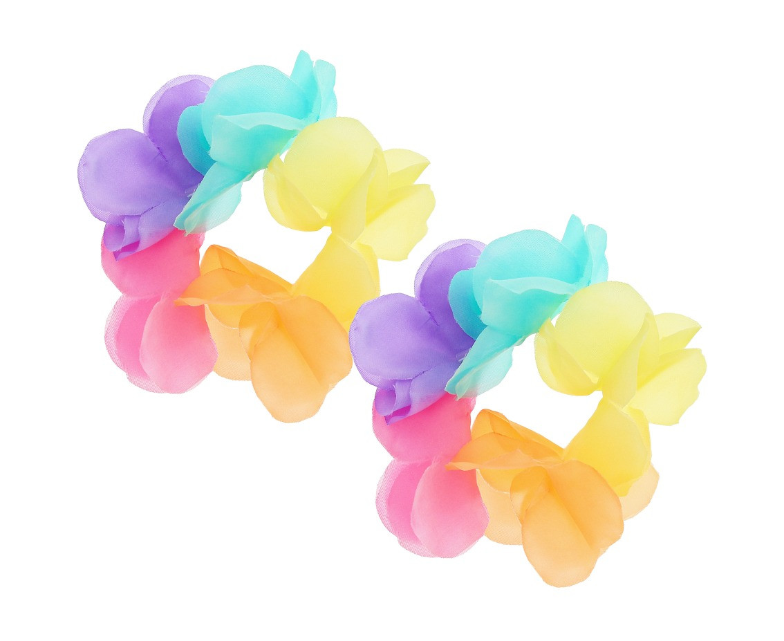Hawaiian bracelets, pastel, 2 pcs.