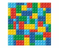 PAW Paper napkins Colorful Bricks, 33x33 cm / 20 pcs.
