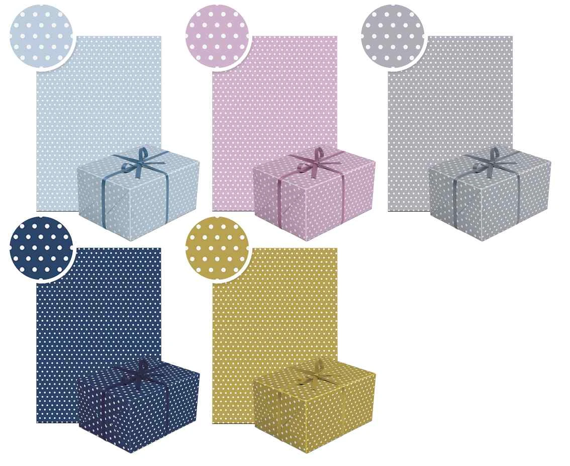 PAW wrapping paper Neutral 25, assorted, 70 x 200 cm