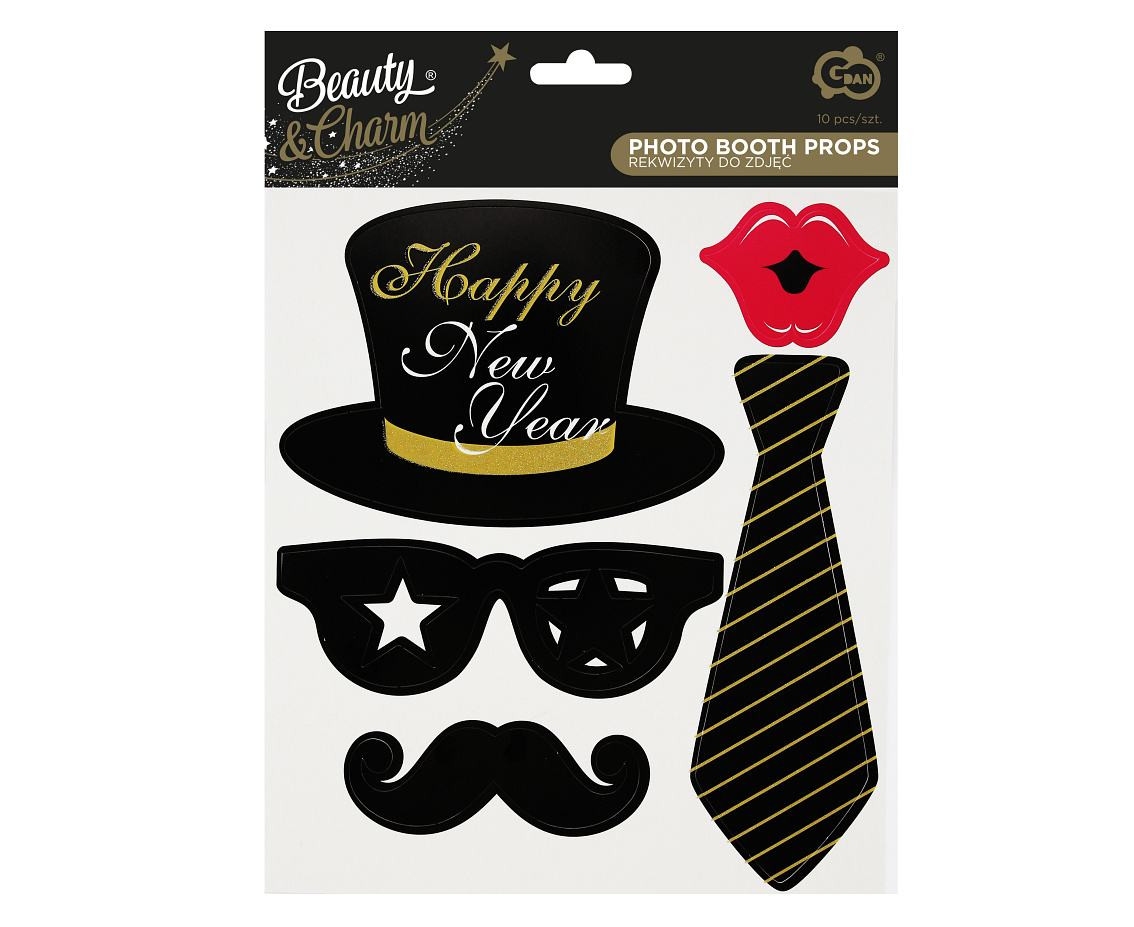 Photo booth props, 10 pcs.
